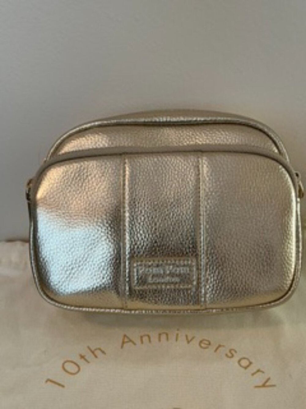 Pom Pom London Original Bag Gold Metallic - Picture 3 of 11